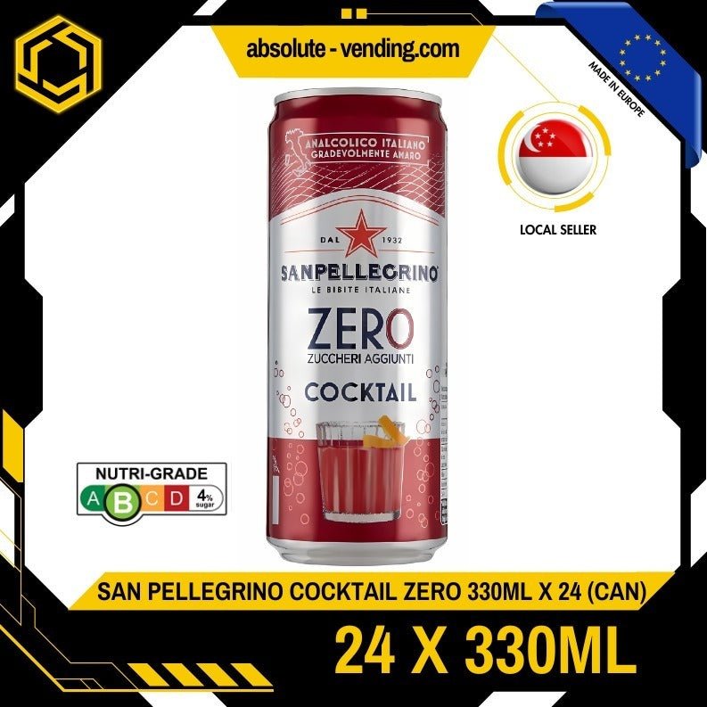 SAN PELLEGRINO Cocktail Zero 330ML X 24 (CAN) - ABSOLUTE MARTSAN PELLEGRINO Cocktail Zero 330ML X 24 (CAN)