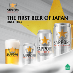 SAPPORO Premium Japanese Beer 330ML X 24 (CAN) - ABSOLUTE MARTSAPPORO Premium Japanese Beer 330ML X 24 (CAN)Alcoholic Beverages