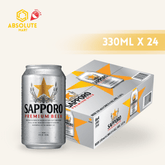 SAPPORO Premium Japanese Beer 330ML X 24 (CAN) - ABSOLUTE MARTSAPPORO Premium Japanese Beer 330ML X 24 (CAN)Alcoholic Beverages