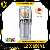 SAPPORO Premium Japanese Beer 650ML X 12 (CAN) - ABSOLUTE MARTSAPPORO Premium Japanese Beer 650ML X 12 (CAN)