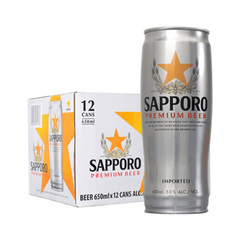 SAPPORO Premium Japanese Beer 650ML X 12 (CAN) - ABSOLUTE MARTSAPPORO Premium Japanese Beer 650ML X 12 (CAN)Alcoholic Beverages