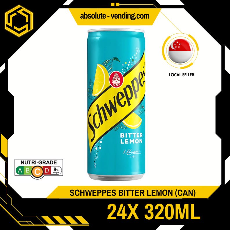 SCHWEPPES Bitter Lemon 320ML X 24 (CAN) - ABSOLUTE MARTSCHWEPPES Bitter Lemon 320ML X 24 (CAN)