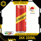 SCHWEPPES Ginger Ale 320ML X 24 (CAN) - ABSOLUTE MARTSCHWEPPES Ginger Ale 320ML X 24 (CAN)