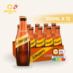 SCHWEPPES Ginger Beer 200ML X 12 (GLASS) - ABSOLUTE MARTSCHWEPPES Ginger Beer 200ML X 12 (GLASS)Tonic & Mixers