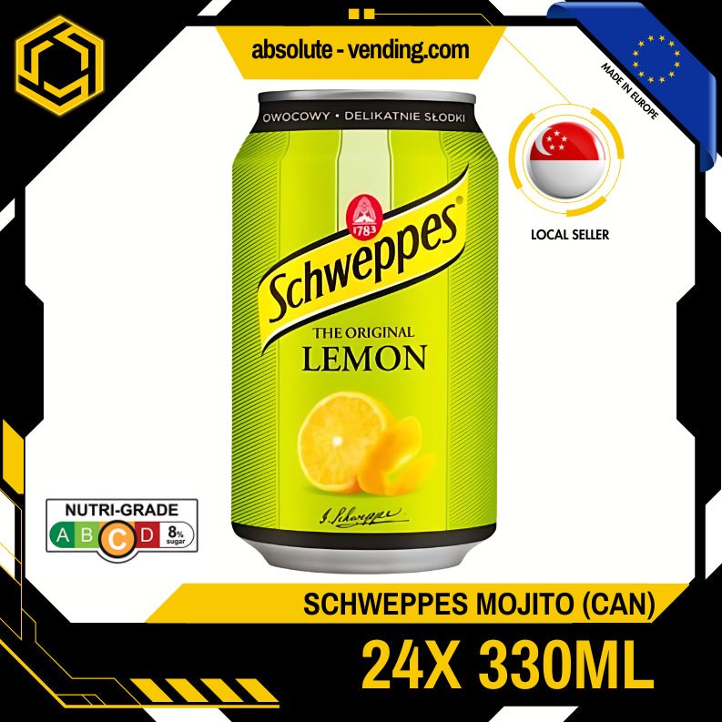 SCHWEPPES Lemon Original Europe 330ML X 24 (CAN) - ABSOLUTE MARTSCHWEPPES Lemon Original Europe 330ML X 24 (CAN)
