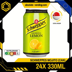 SCHWEPPES Lemon Original Europe 330ML X 24 (CAN) - ABSOLUTE MARTSCHWEPPES Lemon Original Europe 330ML X 24 (CAN)