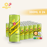 SCHWEPPES Lemon Original Europe 330ML X 24 (CAN) - ABSOLUTE MARTSCHWEPPES Lemon Original Europe 330ML X 24 (CAN)Cola & Classic Sodas
