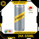 SCHWEPPES Soda Water 320ML x 24 (CAN) - ABSOLUTE MARTSCHWEPPES Soda Water 320ML x 24 (CAN)