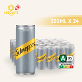 SCHWEPPES Soda Water 320ML x 24 (CAN) - ABSOLUTE MARTSCHWEPPES Soda Water 320ML x 24 (CAN)Tonic & Mixers