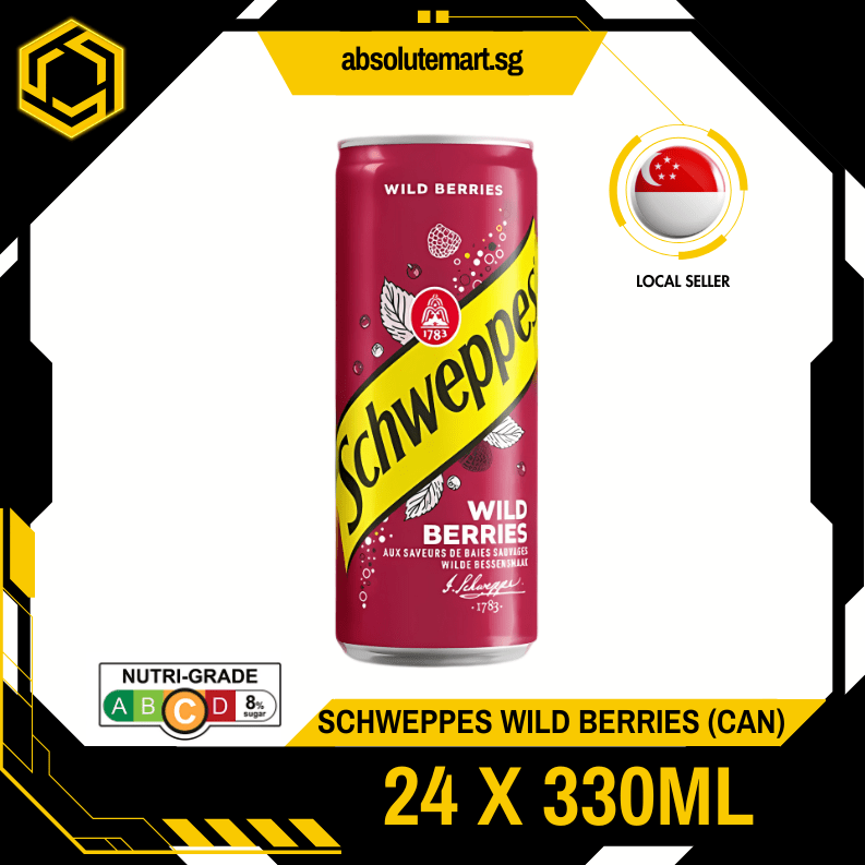 SCHWEPPES Wild Berries 330ML X 24 (CAN) - ABSOLUTE MARTSCHWEPPES Wild Berries 330ML X 24 (CAN)