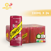 SCHWEPPES Wild Berries 330ML X 24 (CAN) - ABSOLUTE MARTSCHWEPPES Wild Berries 330ML X 24 (CAN)Cola & Classic Sodas
