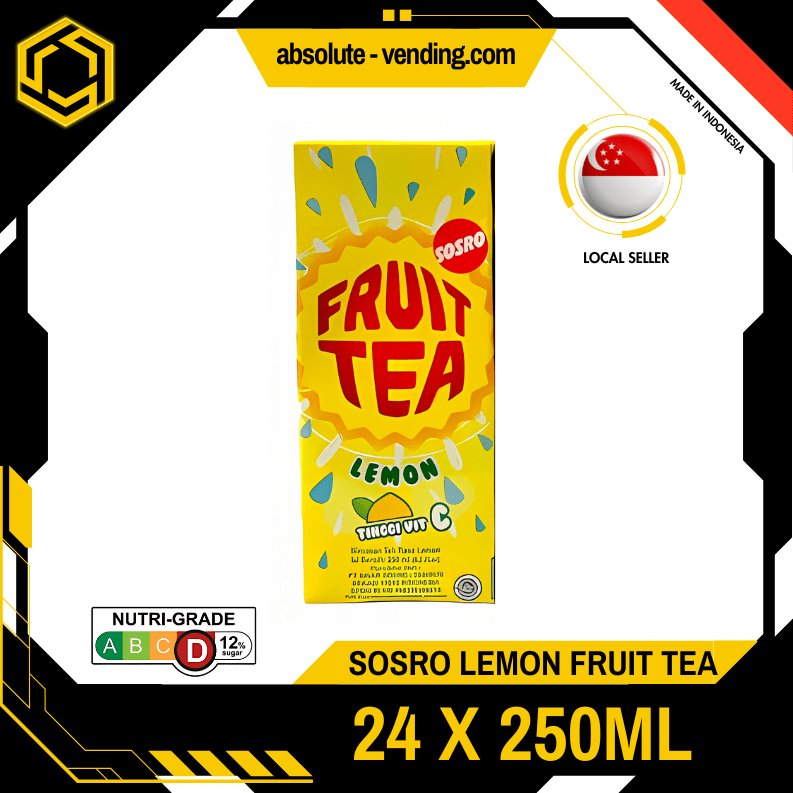 SOSRO Lemon Fruit Tea 250ML X 24 (TETRA) - ABSOLUTE MARTSOSRO Lemon Fruit Tea 250ML X 24 (TETRA)