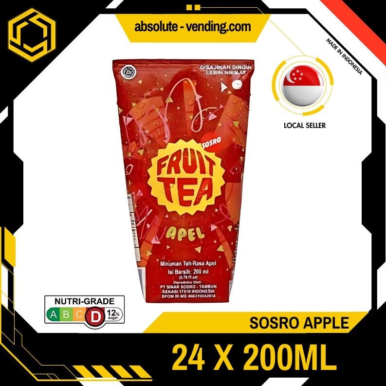 SOSRO Slushy Apple Fruit Tea 200ML X 24 (TETRA) - ABSOLUTE MARTSOSRO Slushy Apple Fruit Tea 200ML X 24 (TETRA)