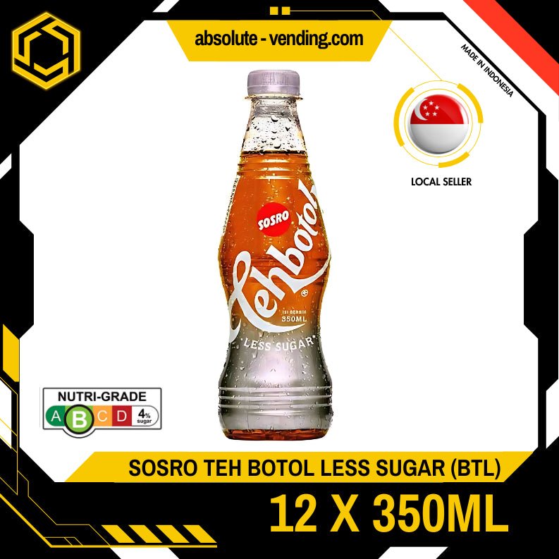 SOSRO Teh Botol Less Sugar 350ML X 12 (BOTTLE) - ABSOLUTE MARTSOSRO Teh Botol Less Sugar 350ML X 12 (BOTTLE)