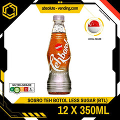 SOSRO Teh Botol Less Sugar 350ML X 12 (BOTTLE) - ABSOLUTE MARTSOSRO Teh Botol Less Sugar 350ML X 12 (BOTTLE)