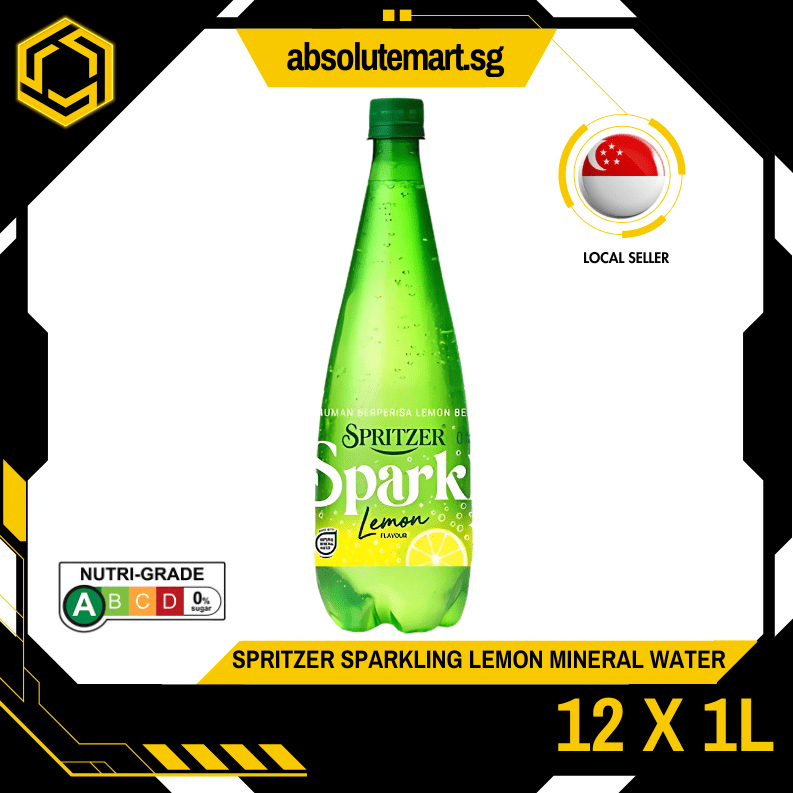 SPRITZER Sparkling Lemon Mineral Water 1L X 12 (BOTTLE) - ABSOLUTE MARTSPRITZER Sparkling Lemon Mineral Water 1L X 12 (BOTTLE)
