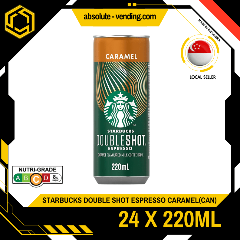 STARBUCKS Double Shot Caramel Espresso 220ML X 24 (CAN) - ABSOLUTE MARTSTARBUCKS Double Shot Caramel Espresso 220ML X 24 (CAN)