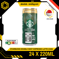 STARBUCKS Double Shot Espresso Latte 220ML X 24 (CAN) - ABSOLUTE MARTSTARBUCKS Double Shot Espresso Latte 220ML X 24 (CAN)