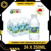 SUMMER PURE DRINKING WATER 250ML X 24 (BOTTLE) - ABSOLUTE MARTSUMMER PURE DRINKING WATER 250ML X 24 (BOTTLE)