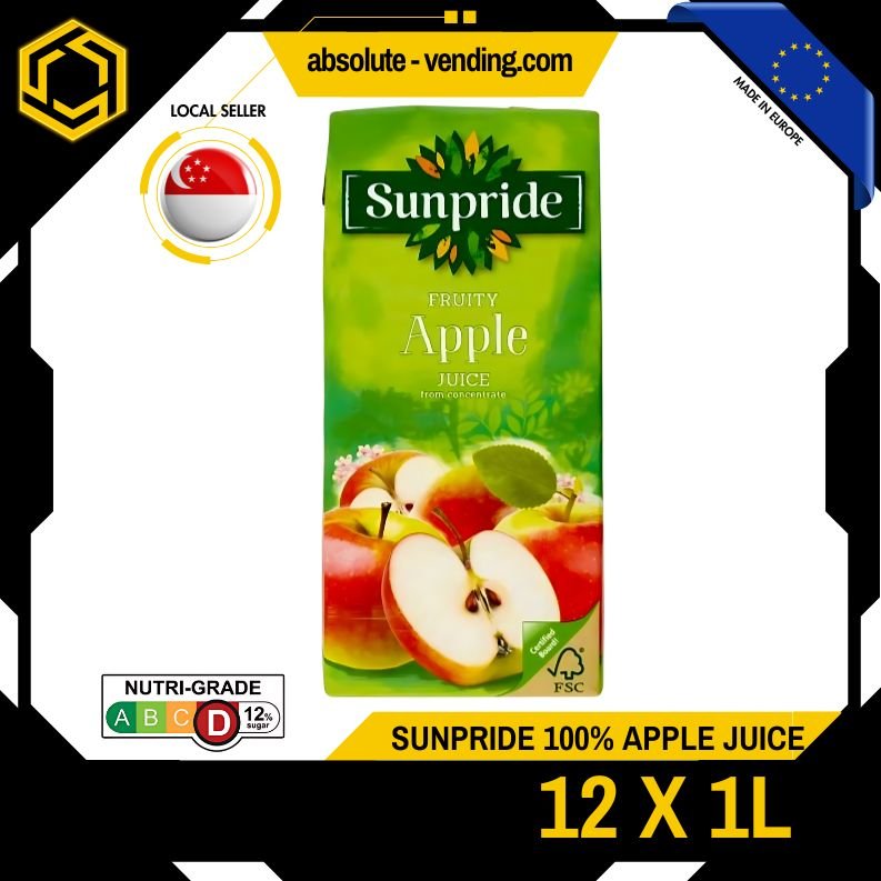 SUNPRIDE 100% Apple Juice 1L X 12 (TETRA) - ABSOLUTE MARTSUNPRIDE 100% Apple Juice 1L X 12 (TETRA)
