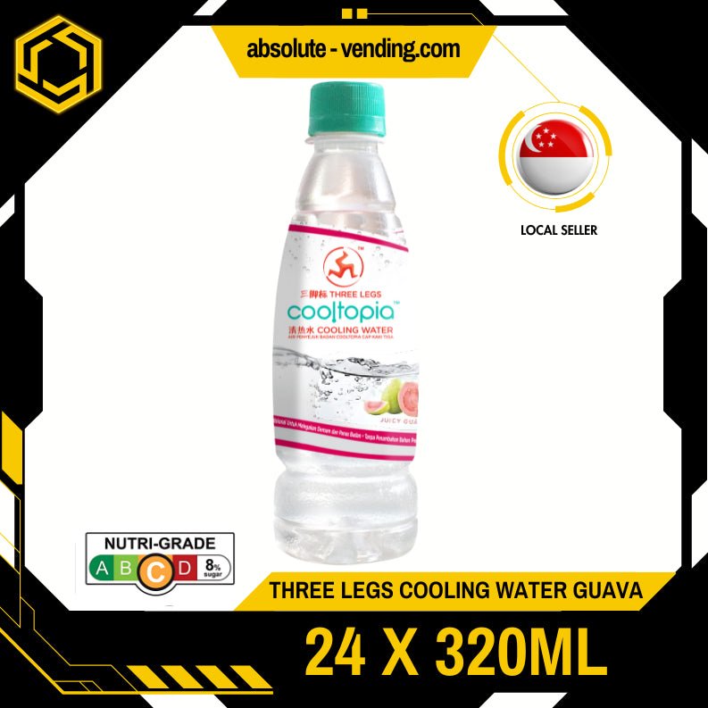 THREE LEGS Cooling Water Guava 320ML X 24 (BOTTLE) - ABSOLUTE MARTTHREE LEGS Cooling Water Guava 320ML X 24 (BOTTLE)