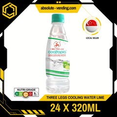 THREE LEGS Cooling Water Lime 320ML X 24 (BOTTLE) - ABSOLUTE MARTTHREE LEGS Cooling Water Lime 320ML X 24 (BOTTLE)