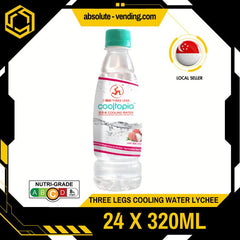 THREE LEGS Cooling Water Lychee 320ML X 24 (BOTTLE) - ABSOLUTE MARTTHREE LEGS Cooling Water Lychee 320ML X 24 (BOTTLE)