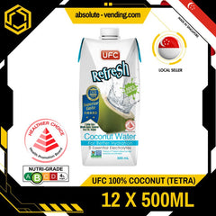 UFC Refresh 100% Coconut Water 500ML X 12 (TETRA) - ABSOLUTE MARTUFC Refresh 100% Coconut Water 500ML X 12 (TETRA)