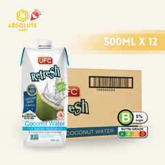 UFC Refresh 100% Coconut Water 500ML X 12 (TETRA) - ABSOLUTE MARTUFC Refresh 100% Coconut Water 500ML X 12 (TETRA)Coconut Water
