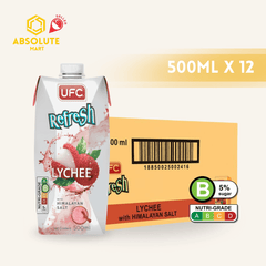 UFC Refresh Lychee Himalayan Salt 500ML X 12 (TETRA) - ABSOLUTE MARTUFC Refresh Lychee Himalayan Salt 500ML X 12 (TETRA)Coconut Water