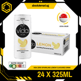 VIDA Zero Sparkling Lemon 325ML X 24 (CAN) - ABSOLUTE MARTVIDA Zero Sparkling Lemon 325ML X 24 (CAN)