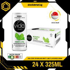 VIDA Zero Sparkling Minty Lime 325ML X 24 (CAN) - ABSOLUTE MARTVIDA Zero Sparkling Minty Lime 325ML X 24 (CAN)