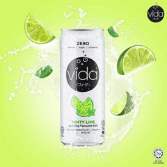 VIDA Zero Sparkling Minty Lime 325ML X 24 (CAN) - ABSOLUTE MARTVIDA Zero Sparkling Minty Lime 325ML X 24 (CAN)