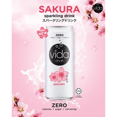 VIDA Zero Sparkling Sakura 325ML X 24 (CAN) - ABSOLUTE MARTVIDA Zero Sparkling Sakura 325ML X 24 (CAN)