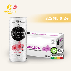 VIDA Zero Sparkling Sakura 325ML X 24 (CAN) - ABSOLUTE MARTVIDA Zero Sparkling Sakura 325ML X 24 (CAN)Flavoured Sparkling Drinks