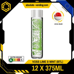 VOSS Lime & Mint Natural Sparkling Water SUGAR FREE 375ML X 12 (GLASS) - ABSOLUTE MARTVOSS Lime & Mint Natural Sparkling Water SUGAR FREE 375ML X 12 (GLASS)