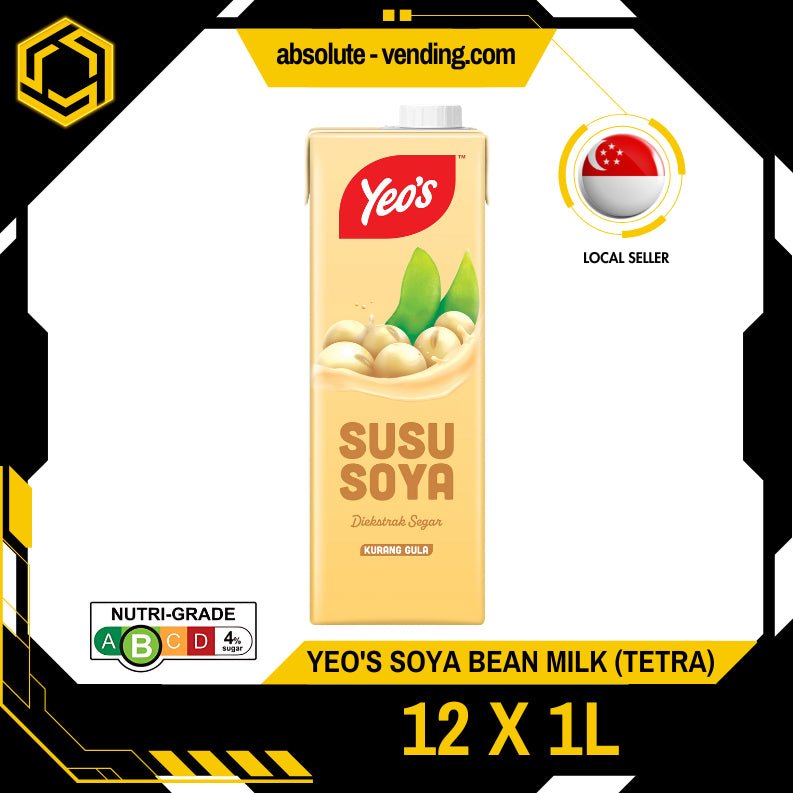 YEO'S Asian Drink Soya Bean 12 X 1L (TETRA) - ABSOLUTE MARTYEO'S Asian Drink Soya Bean 12 X 1L (TETRA)