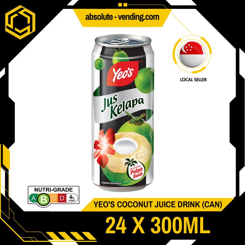 YEO'S Coconut Juice 300ML X 24 (CAN) - ABSOLUTE MARTYEO'S Coconut Juice 300ML X 24 (CAN)