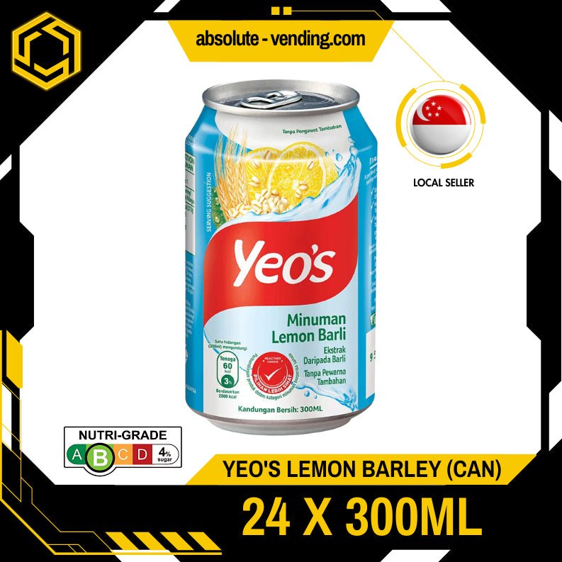 YEO'S Lemon Barley 300ML X 24 (CAN) - ABSOLUTE MARTYEO'S Lemon Barley 300ML X 24 (CAN)