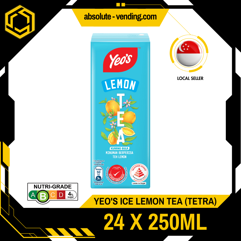 YEO'S Lemon Tea 250ML X 24 (TETRA) - ABSOLUTE MARTYEO'S Lemon Tea 250ML X 24 (TETRA)