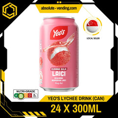 YEO'S Lychee 300ML X 24 (CAN) - ABSOLUTE MARTYEO'S Lychee 300ML X 24 (CAN)