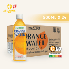YOU C1000 Orange Isotonic Water 500ML X 24 (BOTTLE) - ABSOLUTE MARTYOU C1000 Orange Isotonic Water 500ML X 24 (BOTTLE)Vitamin Water