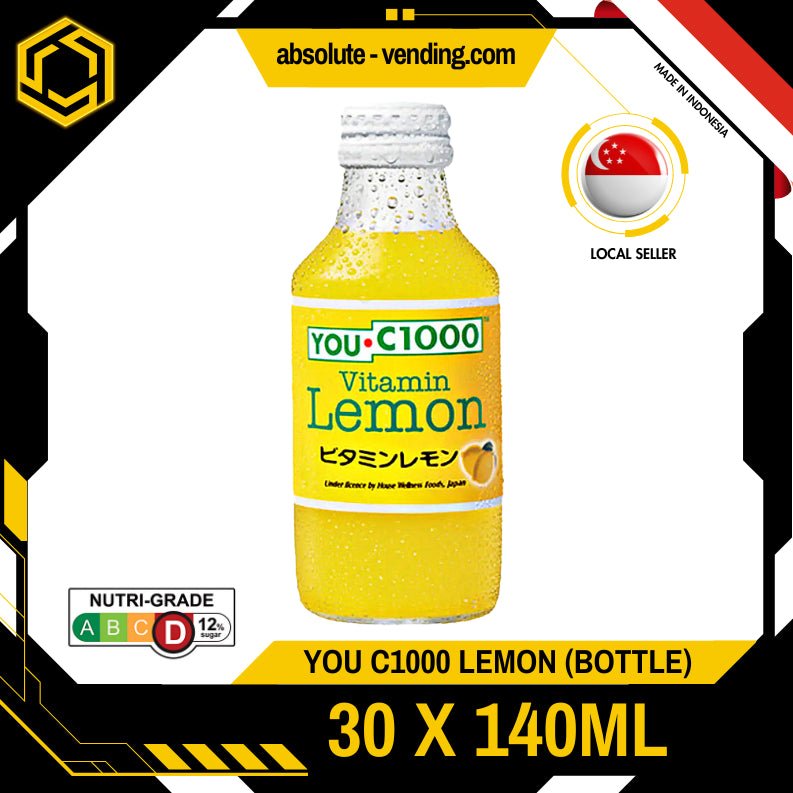 YOU C1000 Vitamin Lemon 140ML X 30 (GLASS) - ABSOLUTE MARTYOU C1000 Vitamin Lemon 140ML X 30 (GLASS)