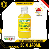 YOU C1000 Vitamin Lemon 140ML X 30 (GLASS) - ABSOLUTE MARTYOU C1000 Vitamin Lemon 140ML X 30 (GLASS)