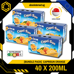 [BUNDLE PACK] CAPRISUN Orange Juice 200ML X 10 X 4 (TETRA)