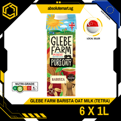 GLEBE FARM Barista Edition Oat Milk 1L X 6 (TETRA) (New Stock)