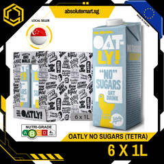 OATLY Original NO SUGAR Oat Milk 1L X 6 (TETRA)