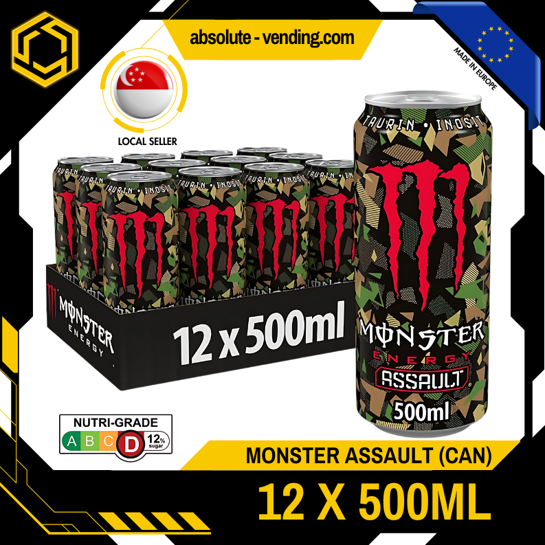 MONSTER ASSAULT EUROPE 500ML X 12 (CAN)