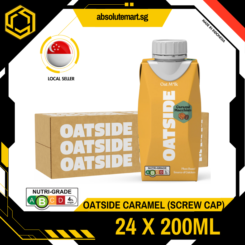 [SCREW CAP] OATSIDE Caramel Macchiato Edition Oat Milk 200ML X 24 (TETRA)