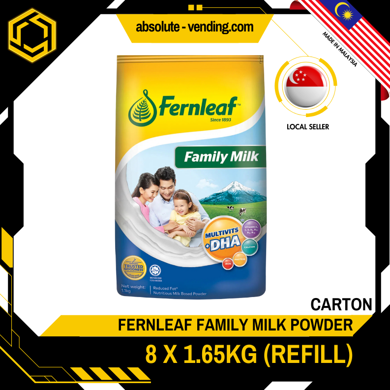 [CARTON] FERNLEAF Family Milk Powder Refill 1.65KG X 8 (PACKETS)